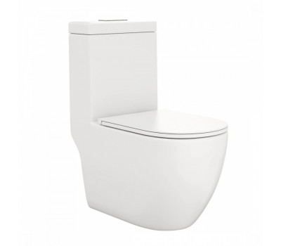 Унитаз напольный Maretti Elena безободковый с микролифтом, EA10MNBM18-844, белый Унитаз напольный Maretti Elena безободковый с микролифтом, EA10MNBM18-844, белый