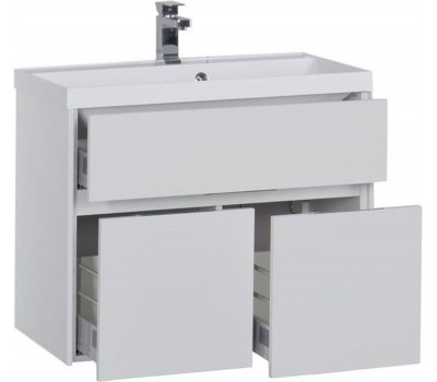 Тумба с раковиной Aquanet Латина 80 белый (Classica) 00281150 Тумба с раковиной Aquanet Латина 80 белый (Classica) 00281150