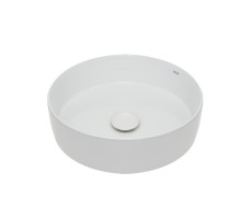 AQUAme AQM5012 Раковина накладная круглая белый глянцевый 