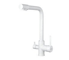 Смеситель для кухни с подключением фильтра Shevanik S328C, белый Смеситель для кухни с подключением фильтра Shevanik S328C, белый