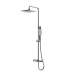 Душевая система с термоcтатом, фиксированный излив, квадр лейки, хром PAINI 09CR687THQ250F3Q80 