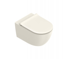 Подвесной унитаз безободковый, смыв Tornado, покрытие Twinglaze+ Catalano Sfera 0511550030 Lino Satinato 