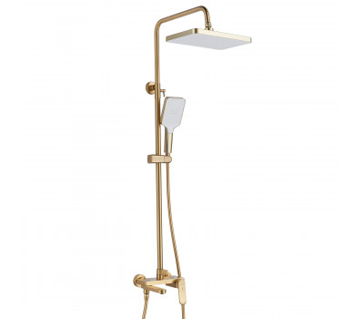 Душевая система Shevanik S4536G, золотой сатин