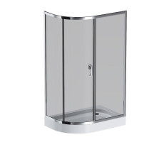 Душевое ограждение 120x80 см, без поддона AM.PM Like W83UG-302U120CG Стекла тонированные; профиль глянцевый хром 