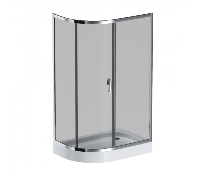 Душевое ограждение 120x80 см, без поддона AM.PM Like W83UG-302U120CG Стекла тонированные; профиль глянцевый хром 