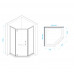 Душевой уголок 100x100 RGW Hotel 350608400-24 Черный матовый 