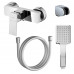 Смеситель для душа Azario HARDCORE с ручным душем, хром AZ-VKM338277C 