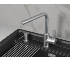 Смеситель для кухни GRANULA 5504, НЕРЖ Смеситель для кухни GRANULA 5504, НЕРЖ