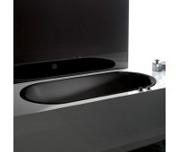 Стальная ванна Bette Lux Oval 3467-035 Черный матовый 