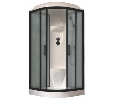 Душевая кабина Royal Bath  RB 100HK6-GC-BL (серое/матовое) 