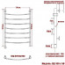 Полотенцесушитель Электрический Ника ARC ЛД 100/50 левый тэн хром 