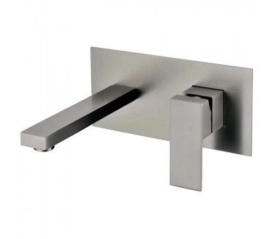 Смеситель для раковины встраиваемый Grocenberg GB588BG, графит 