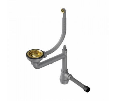 Слив-перелив OMOIKIRI WK-1-R-G, для одночашевых моек, цвет-золото 4956499 