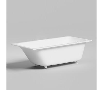 Встраиваемая ванна 170х80 Salini ORLANDA KIT 102116M щелевой слив-перелив, S-Sense, матовый белый 