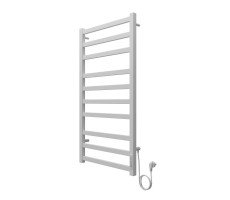Полотенцесушитель электрический AZARIO PALERMO 500/1000 квадрат, 10 секций, диммер справа, белый AZ83850W Полотенцесушитель электрический AZARIO PALERMO 500/1000 квадрат, 10 секций, диммер справа, белый AZ83850W