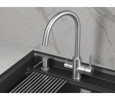Смеситель для кухни GRANULA 5169, НЕРЖ 