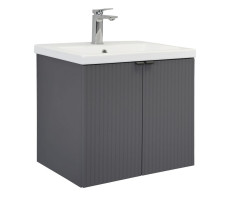 Тумба-умывальник Comforty Лима-60П антрацит с раковиной Como 60 00-00019236 Тумба-умывальник Comforty Лима-60П антрацит с раковиной Como 60 00-00019236