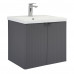 Тумба-умывальник Comforty Лима-60П антрацит с раковиной Como 60 00-00019236 Тумба-умывальник Comforty Лима-60П антрацит с раковиной Como 60 00-00019236