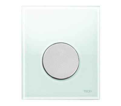 Панель смыва для писсуара, цвет: зеленое стекло/хром глянцевый TECE TECEloop 9242652 