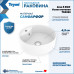 Раковина Teymi Lina S накладная D40 с полочкой под смеситель, Белая Матовая T50191 
