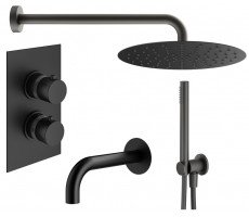 Комплект Plumberia Selection KITXOT19QNO260KING Черный матовый Комплект Plumberia Selection KITXOT19QNO260KING Черный матовый