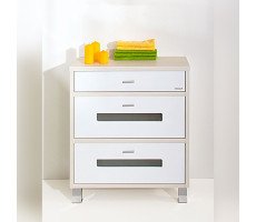 Комод для ванной Бриклаер БАЛИ 71 см, светлая лиственница/белый Комод для ванной Бриклаер БАЛИ 71 см, светлая лиственница/белый