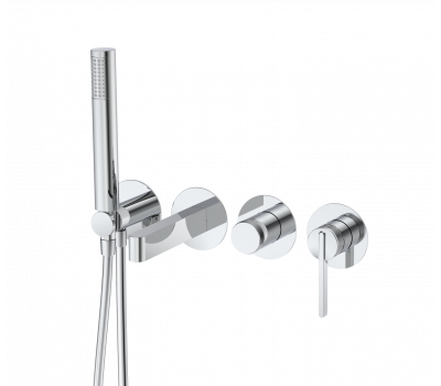 Смеситель для ванны настенный 4 отверстия DQ Bonn хром DA1704801 Смеситель для ванны настенный 4 отверстия DQ Bonn хром DA1704801