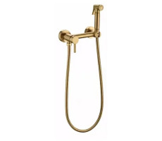 Гигиенический душ со смесителем Grocenberg GB103N-GL, брашированное золото 
