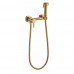 Гигиенический душ со смесителем Grocenberg GB103N-GL, брашированное золото 