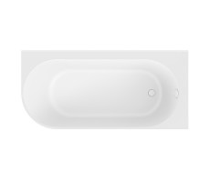 Ванна пристенная угловая, правая версия 170x80 KUPALA Obereg WBU170001R искусственный камень Белый матовый 