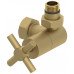 Вентиль Сунержа 3D G 1/2" НР х G 3/4" НГ правый крест цвет-золото матовое 032-1411-1234 