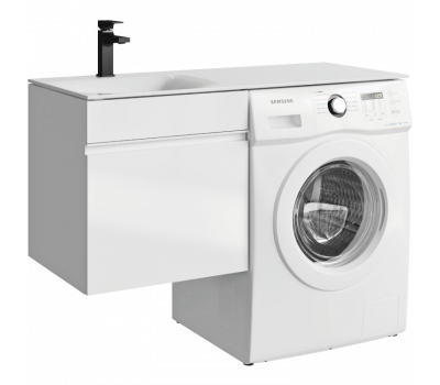 Подвесная тумба с раковиной 115 см AQWELLA DU01051+FOR.11.04.D-L Белый 