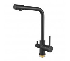 Смеситель для кухни с подключением фильтра Maretti Project Black PB31RZF12, черный  Смеситель для кухни с подключением фильтра Maretti Project Black PB31RZF12, черный