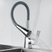 Смеситель для кухни с гибким изливом Shevanik S543-9, хром/серый