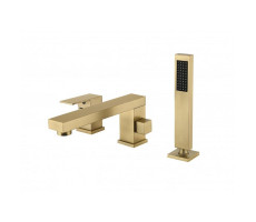 Смеситель на борт ванны Groсenberg GB6008MG, матовое золото 