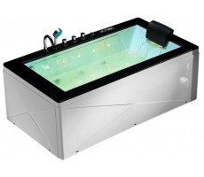 Акриловая ванна Gemy G9258 белый/черный 