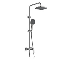 Душевая система Shevanik S9736T, оружейная сталь