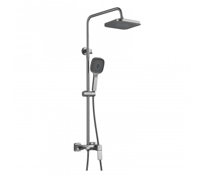 Душевая система Shevanik S9736T, оружейная сталь