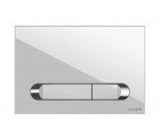 Кнопка Cersanit ESTETICA для LINK PRO/VECTOR/LINK/HI-TEC пластик хром глянцевый 64111 белый 