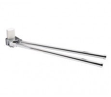 Держатель полотенец WasserKRAFT Leine K-5000 WHITE 5031W белый матовый/хром 