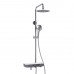 Душевой комплект с термостатическим смесителем WasserKRAFT A113.067.101.CH Thermo Хром Душевой комплект с термостатическим смесителем WasserKRAFT A113.067.101.CH Thermo Хром
