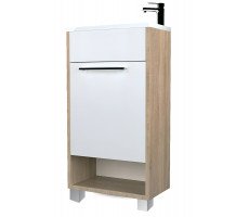 Тумба с раковиной в ванную 1Marka Lira 40 см Напольная/Подвесная цвет Дуб Сонома Правая У85923 Тумба с раковиной в ванную 1Marka Lira 40 см Напольная/Подвесная цвет Дуб Сонома Правая У85923