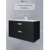 Тумба под раковину для ванной подвесная Uperwood Modul 95х44,4х55 см, черная матовая 2930205155 