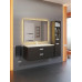 Тумба под раковину для ванной подвесная Uperwood Modul 95х44,4х55 см, черная матовая 2930205155 
