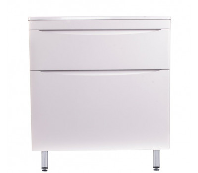 Тумба напольная Style Line Бергамо мини 90 (2 ящ.) Люкс антискрейтч белый, PLUS СС-00002361  Тумба напольная Style Line Бергамо мини 90 (2 ящ.) Люкс антискрейтч белый, PLUS СС-00002361