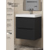 Тумба под раковину 50 см, Uperwood Tanos, черная матовая 2930205148 