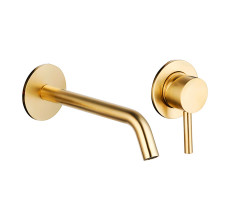 Смеситель для раковины AQUAme Siena AQM6215GG Золото 