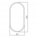 Зеркало ABBER Kontur AG6303S-1.0 с подсветкой, сенсорный выключатель, диммер 