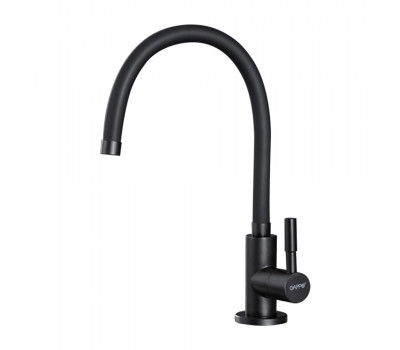 Смеситель для кухни с гибким изливом GAPPO G1052-96, черный 