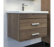 Тумба-умывальник Comforty Никосия 70П дуб темный с раковиной Como 70 00-00008855 